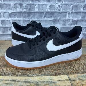 Nike Air Force 1 '07 Low Black White Gum Sneakers CI0057-002 Mens Size 9.5 Rare